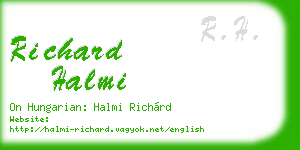 richard halmi business card