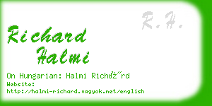 richard halmi business card
